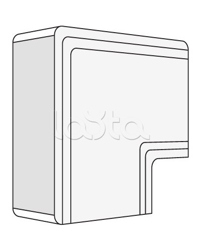 Угол плоский NPAN 100x40 мм DKC 01741 в Энгельсе Аксессуары для кабель-канала Pintop.ru