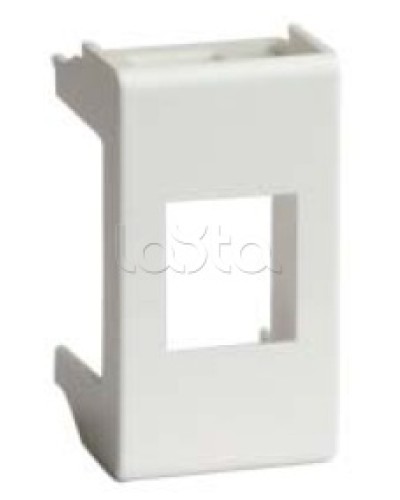 Адаптер для информационных разъемов SIEMON, белый, 1мод. DKC 76608B в Энгельсе Аксессуары для стоек и шкафов Pintop.ru