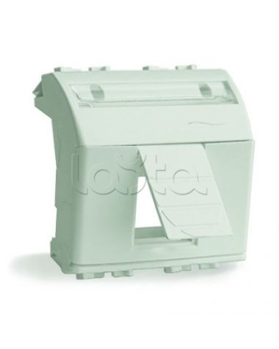 Адаптер для информационных разъемов R&M, белый, 2 мод. DKC 76612B в Энгельсе Аксессуары для стоек и шкафов Pintop.ru