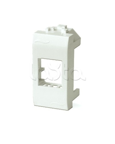Адаптер для информационных разъемов Keystone, 1мод, белый ДКС 76607B в Энгельсе Распределительные коробки Pintop.ru
