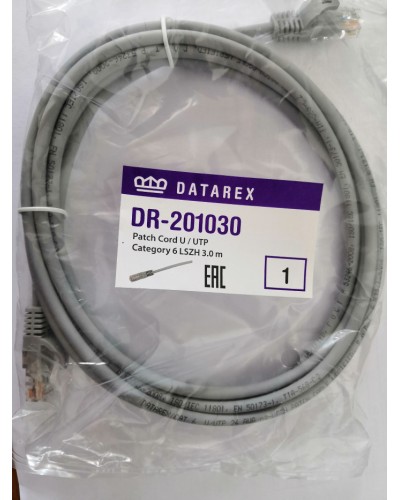 Шнур коммутационный категории 6 Datarex DR-201005 в Энгельсе Патчкорды (медные) Pintop.ru