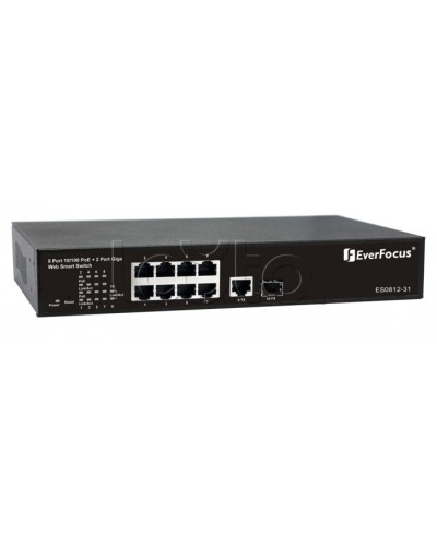 Коммутатор PoE 8-портовый EverFocus ES0812-31 в Энгельсе Коммутаторы Pintop.ru