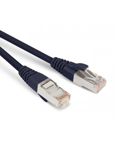 Патч-корд экранированный Hyperline PC-LPM-STP-RJ45-RJ45-C5e-3M-LSZH-BK в Энгельсе Патчкорды (медные) Pintop.ru