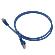 Патч-корд LANMASTER LSZH UTP кат.5e, 11 м, синий LANMASTER LAN-PC45/U5E-11-BL