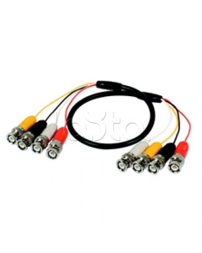 Кабель соединительный 4BNCx4BNC (штекер), 100см Lazso WC414 в Энгельсе Видеоусилители, Модуляторы, Делители Pintop.ru