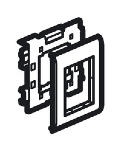 Суппорт Mosaic на 2 модуля 110 мм METRA Legrand (638086) в Энгельсе Аксессуары для кабель-канала Pintop.ru