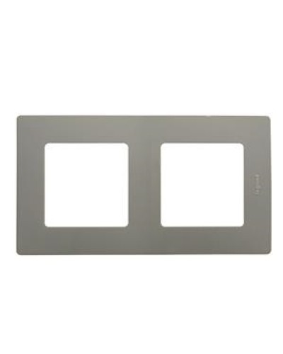 Рамка 2 поста Etika светлая галька Legrand 672522 в Энгельсе Аксессуары для кабель-канала Pintop.ru