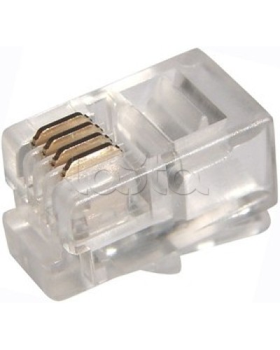 Джек телефонный 6P4C (100шт/уп) PROCONNECT 05-1012-3 в Энгельсе Коннекторы Pintop.ru