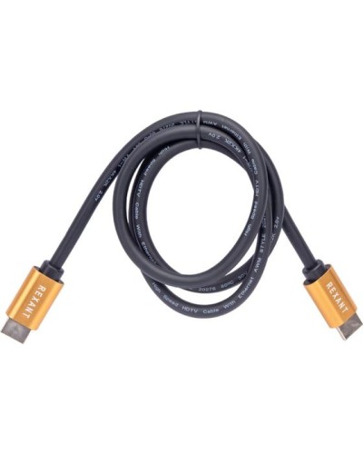 Кабель HDMI - HDMI 2.0, 1м, Gold REXANT 17-6102 в Энгельсе Системы видеонаблюдения Pintop.ru