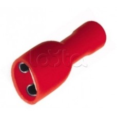 Клемма плоская полностью изолированная 0.5-1.5 мм² (КППИ гнездо - 5мм) (100шт/уп) REXANT 08-0611