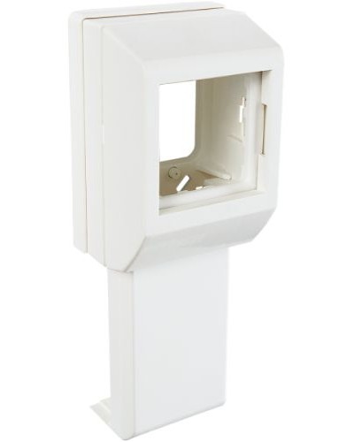 Суппорт с рамкой на 1 пост (45х45) вдоль профиля универсальный SPL 020007S в Энгельсе Аксессуары для кабель-канала Pintop.ru