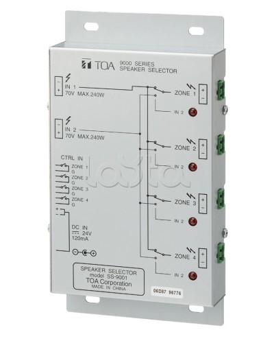 Селектор внешний TOA SS-9001 в Энгельсе Системы оповещения и трансляции TOA Pintop.ru