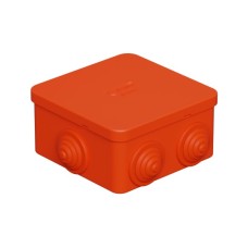 Коробка огн. E110, о/п 85х85х50мм,без галогена, 12 вых., IP55, 6P, оранж. Экопласт (43231HF)